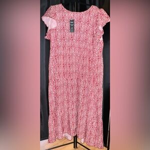 NWT Floral Red Dress